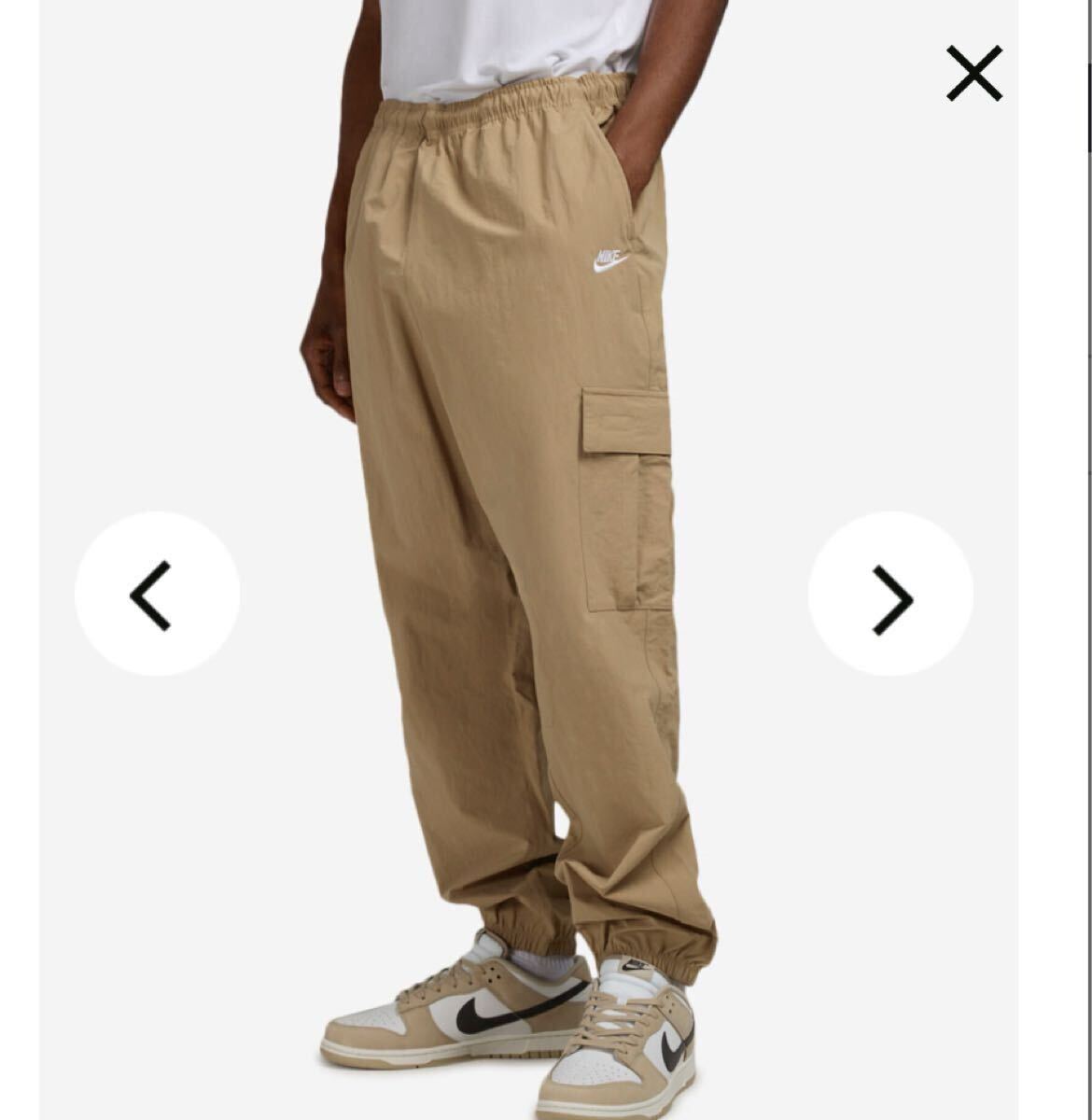 XL 新品 ナイキ NIKE クラブ ウーブンパンツ カーゴ ジョガー ベージュ メンズ 