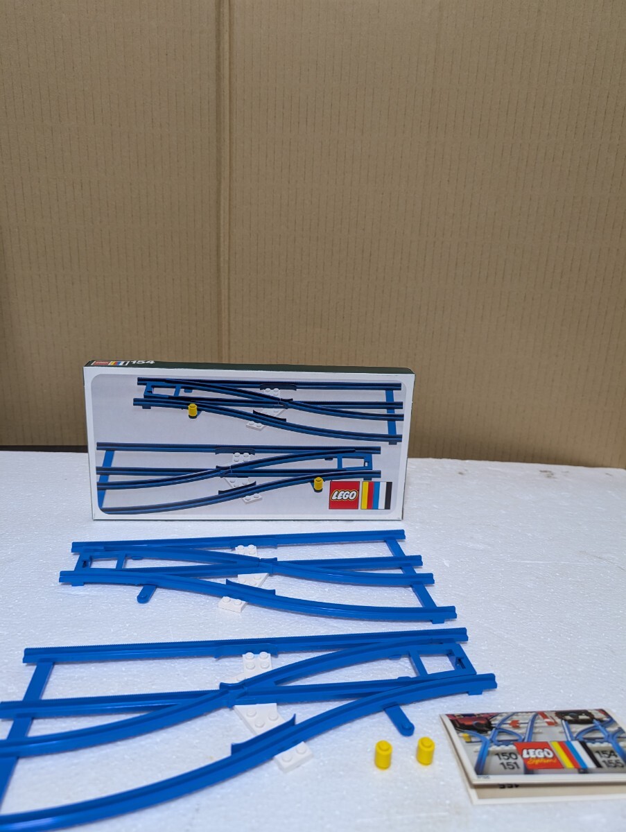 昭和当時物 1972年 初期レゴ LEGOsystem LEGO Trains Set 154 Switch Track 1-Left 1- Right RARE New Sealed スイッチトラック 左右セット
