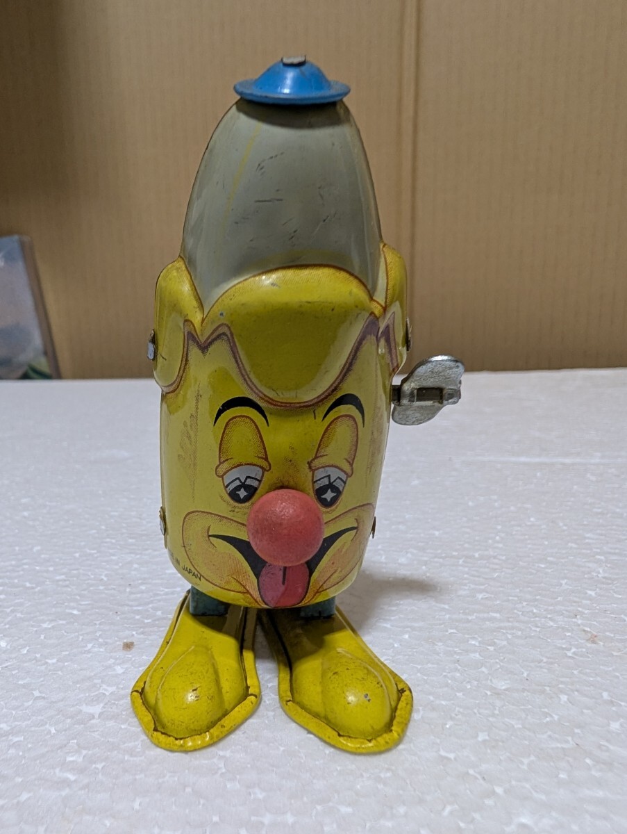 1960年代 ブリキ玩具 ルイス・マルクス バーナビー バナナホッピング 機械仕掛けの巻き上げ式ブリキ 当時物 昭和レトロ
