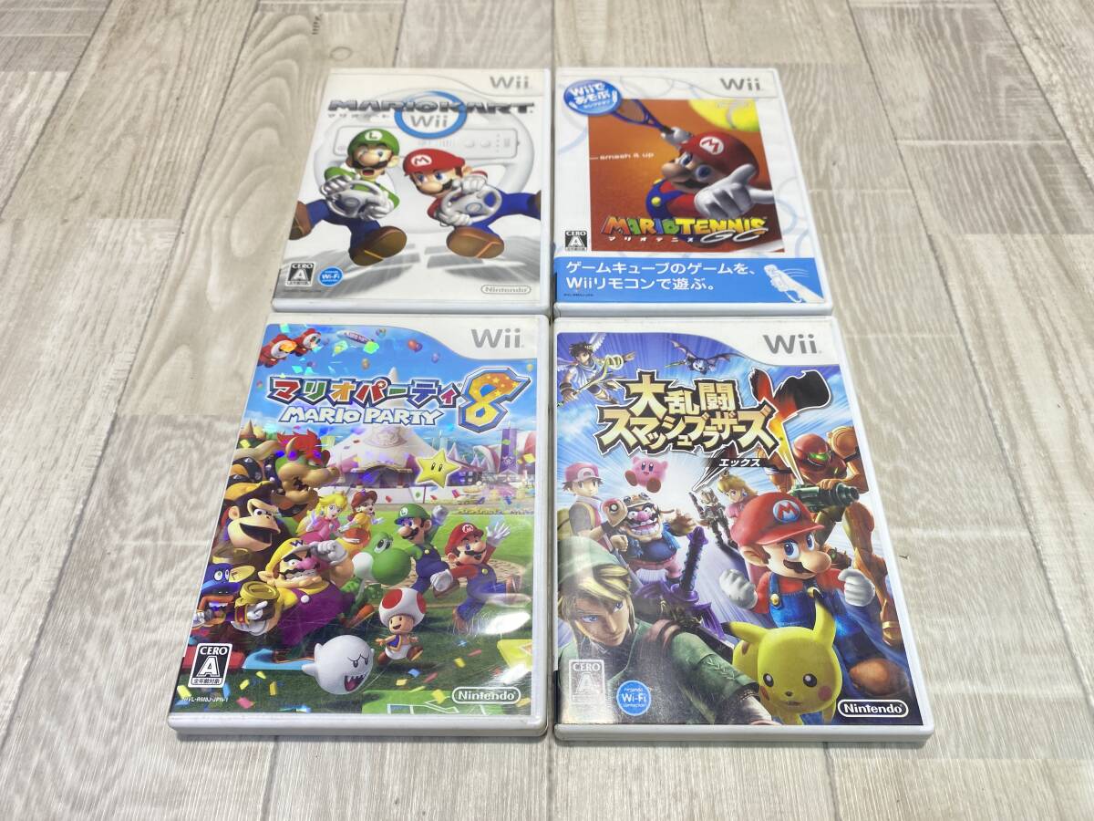 ☆Nintendo Wii 大乱闘スマッシュブラザーズX マリオパーティ8 など 【 動作未確認/ 現状品 】 （PN6A-81） 