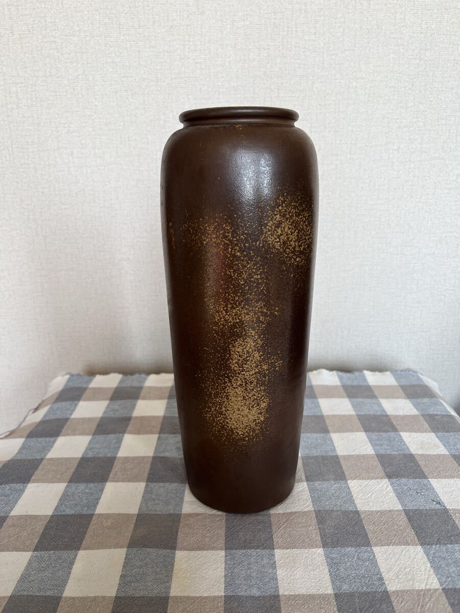 【在銘】陶器製 花器 管理NO295 フラワーベース 花瓶 華道 華展 花展 いけばな
