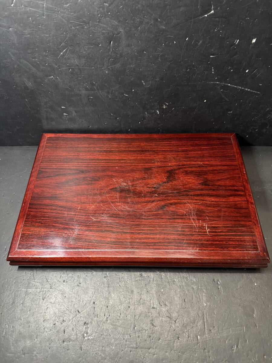 ★コレクター必見 木製 平台 飾台 花台 盆栽台 敷台 敷板 飾り台 華道具 茶道具 置物 飾り 和室 床の間 Au324