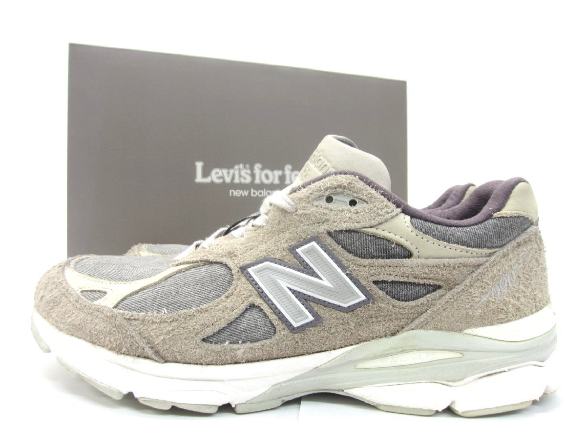 LEVI'S x New Balance ニューバランス 990v3 M990LV3 SIZE:28.0cm メンズ □UT14583