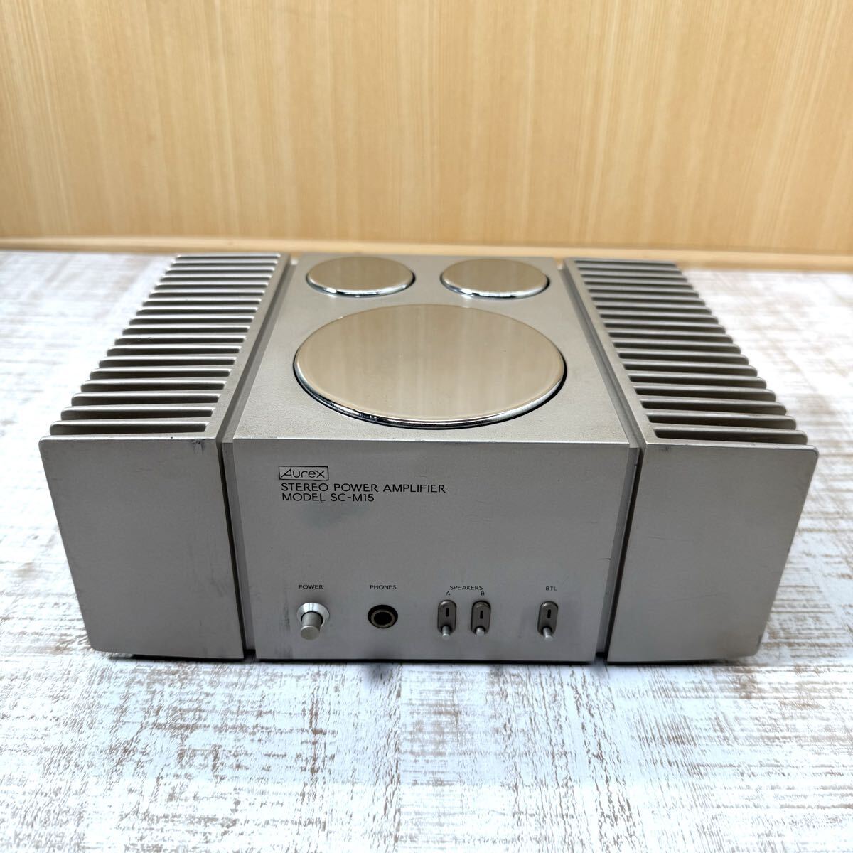 Aurex オーレックス SC-M15 ステレオパワーアンプ 1978年頃発売 モノラルパワーアンプ オーディオ機器 パワーアンプ プリメインアンプ