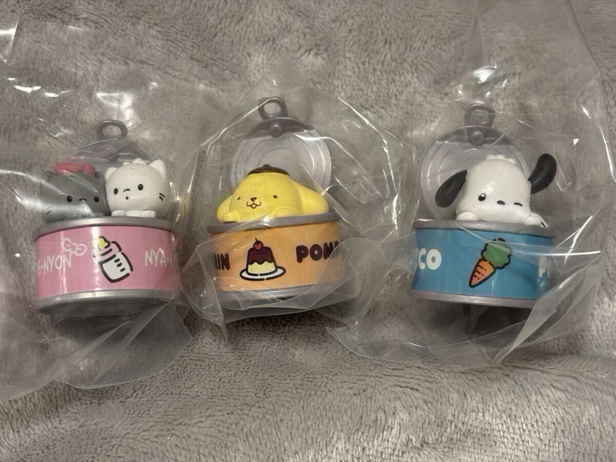 ★未使用★ カンキャラ！　 サンリオキャラクターズ　ニャニィニュニェニョン・ポムポムプリン・ポチャッコ　ガチャ　カプセルなし