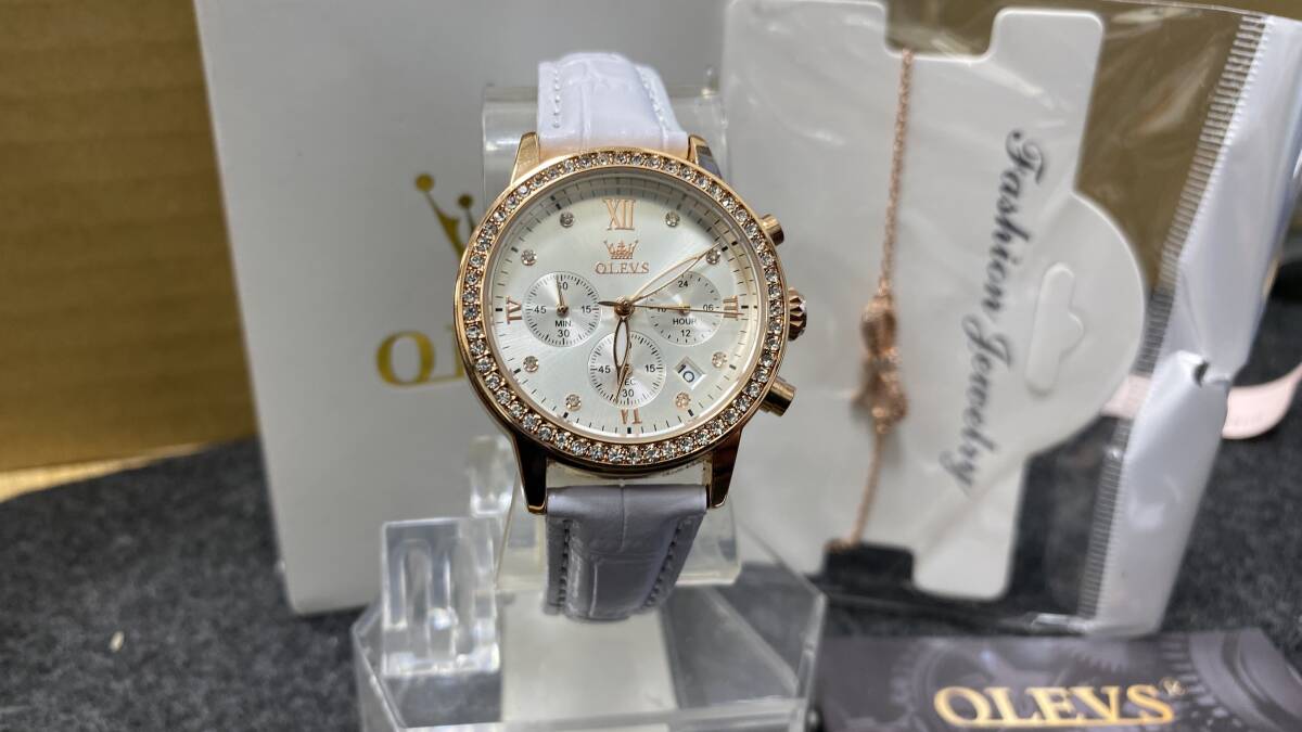 OLEVS オレブス 時計 稼働品 G9933 女性用 レディース クォーツ アナログ 