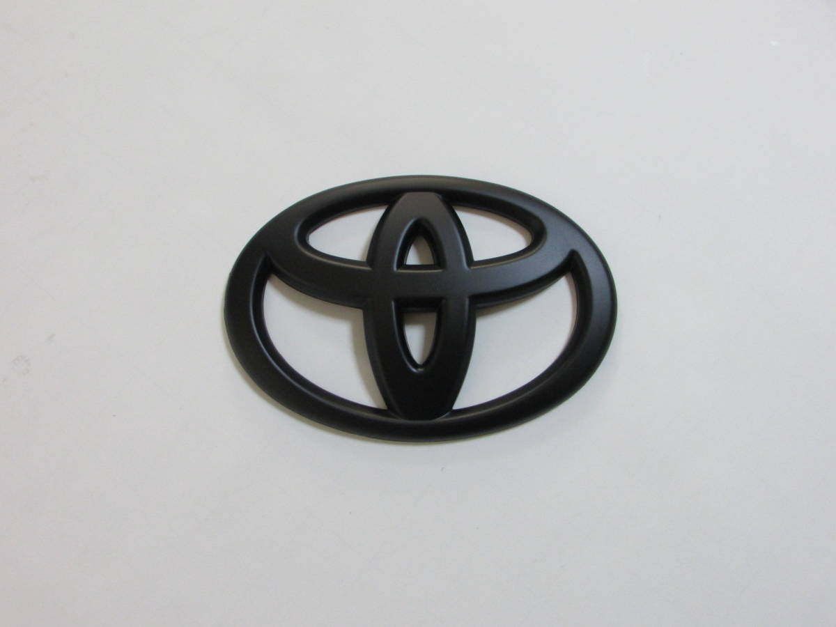 TOYOTA トヨタ マットブラック エンブレム カバー 被せタイプ 艶消し つや消し 160mm×110mm