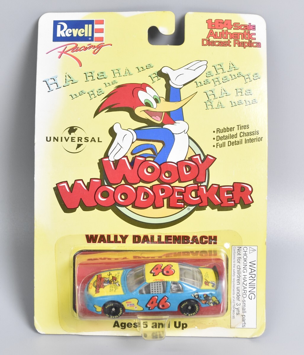 未開封 Revell レベル 1/64 WOODY WOODPECKER WALLY DALLENBACH ウッディー・ウッドペッカー ナスカー ミニカーコレクション RS-99G/715