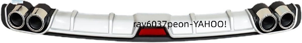 トヨタ ルーミー / タンク M900A M910A リアディフューザー バンパースポイラー ABS製 エアロ 外装 カスタム（シルバー）