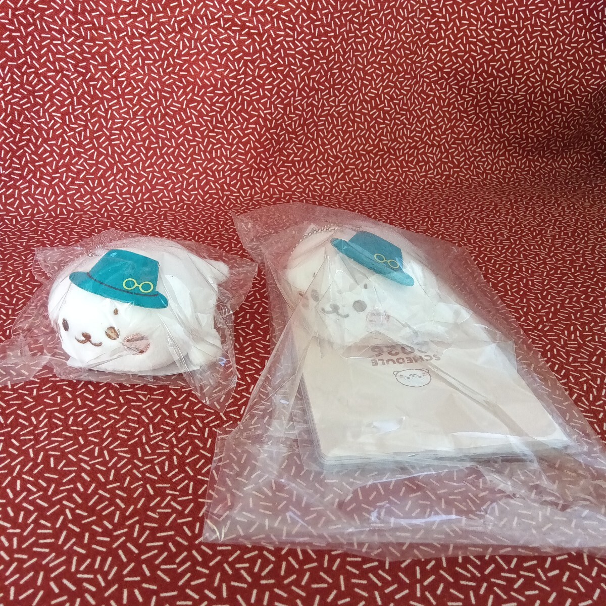 未使用、未開封☆眼鏡市場 福袋 しろたん スケジュール手帳 キーホルダー ぬいぐるみ セット まとめて