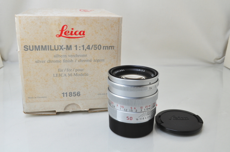 ★★極上品 Leica Summilux-M 50mm F/1.4 E46 11856 Lens Silver w/Box♪♪#6489