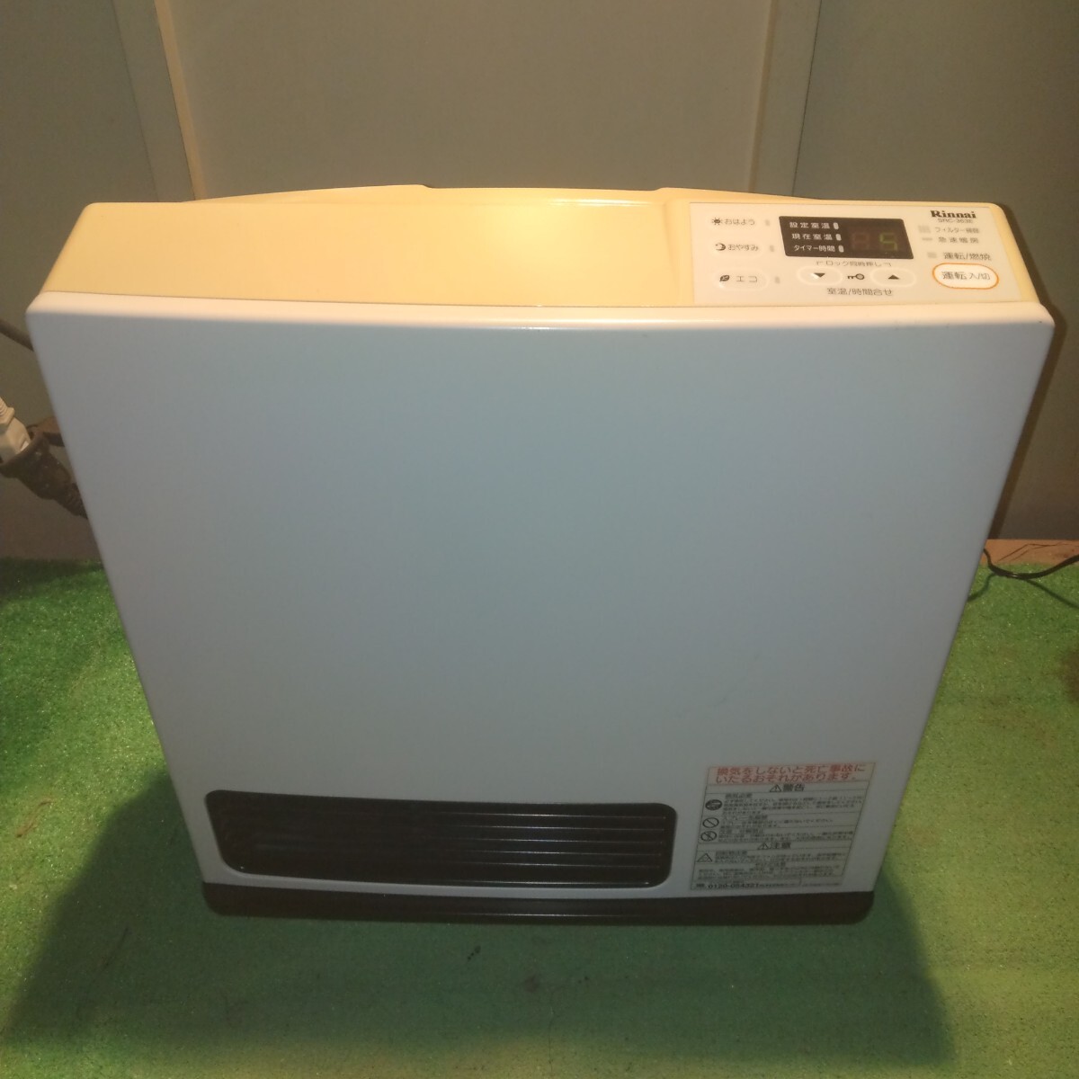 リンナイ ガスファンヒーター SRC-363E 都市ガス用 Rinnai 木造11畳 コンクリート15畳 通電確認済　中古品