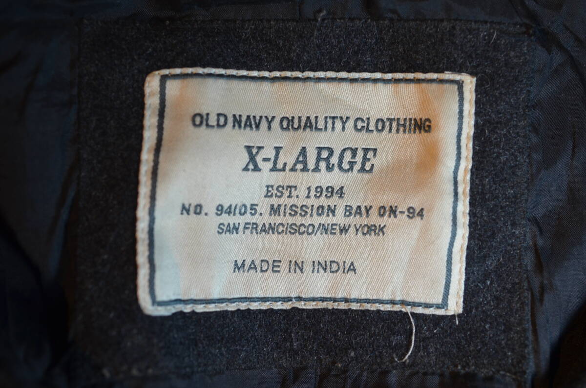 D619/アメリカ古着　OLD NAVY Pコート XL