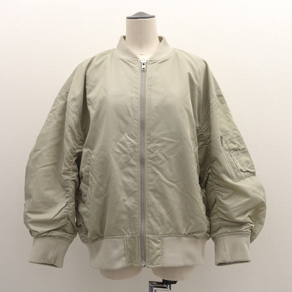 ★ ミラ オーウェン MA-1 ブルゾン オーバーサイズ ベージュ フリーサイズ 09WFJ224290 (0220543740)