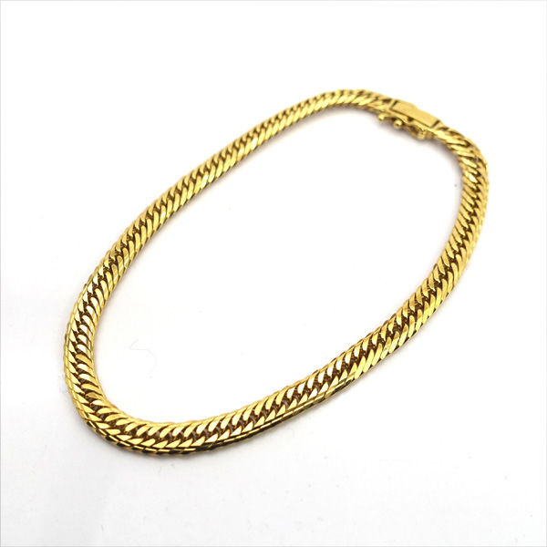 ★ K18 喜平Mカット トリプル ブレスレット 21.5cm (0220534207)