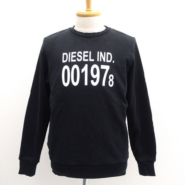 ★ ディーゼル スウェット トレーナー プリント ブラック サイズS 00SDPY-S-GIRK (0220545452)