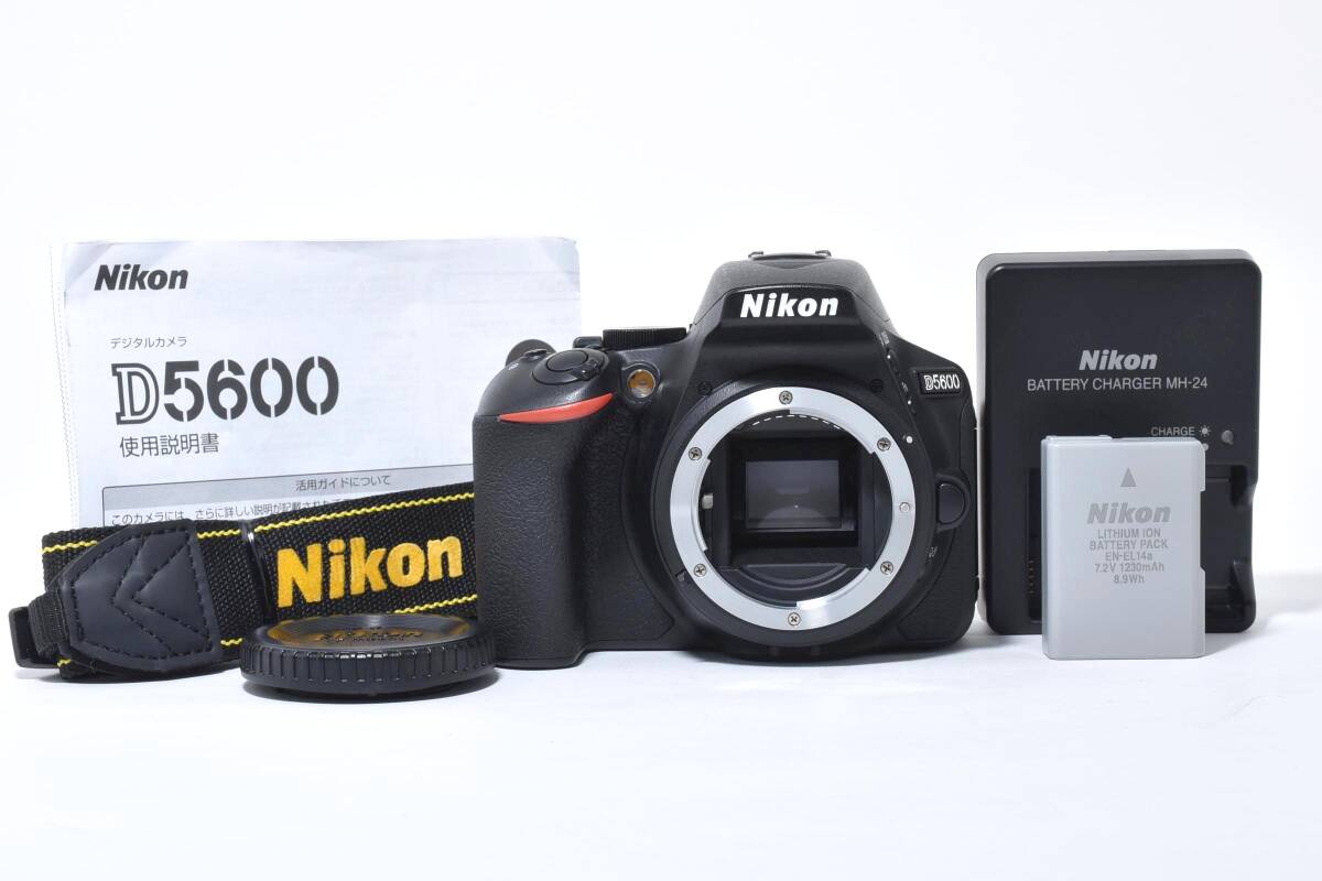【美品】ニコン D5600 ボディ デジタル一眼レフカメラ ショット数 3,862回 Nikon #3327