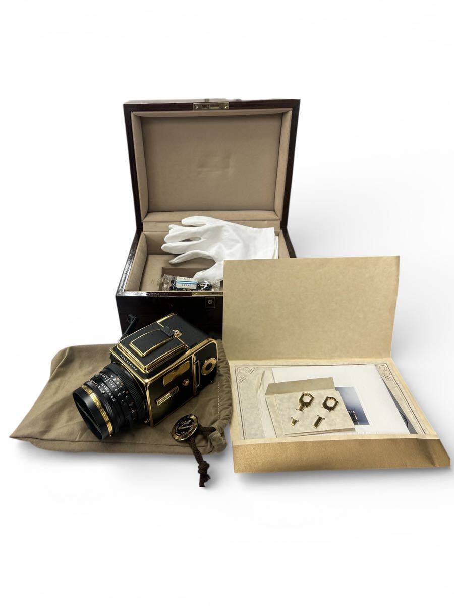 「みんカメ」476 未使用 HASSELBLAD ハッセルブラッド 500C/M GOLD Planar 2.8/80 1957-1987 ゴールド 30周年 記念 希少 レトロ 送料無料