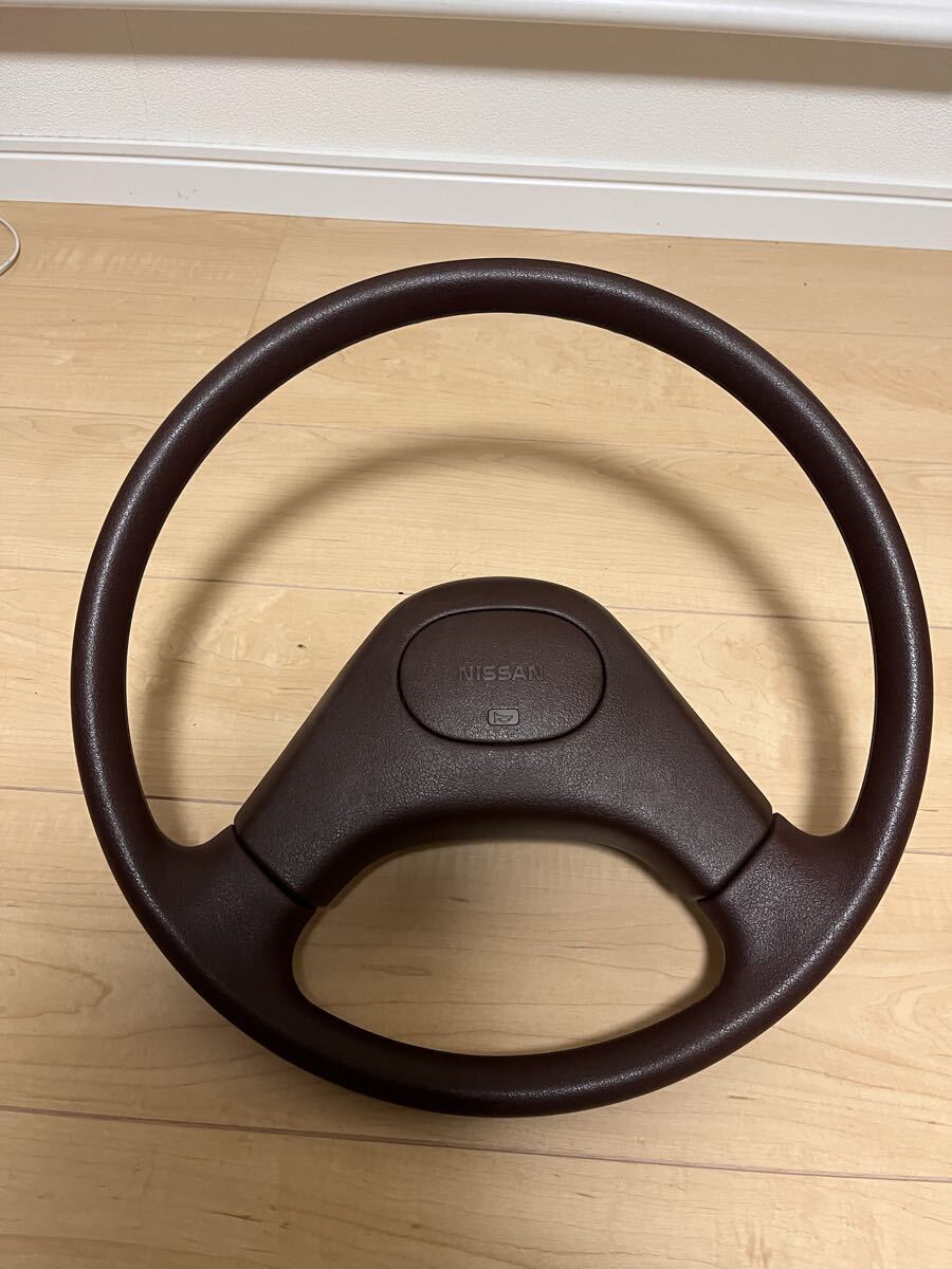日産純正ハンドル　マーチ？ブルーバード u12？　美品