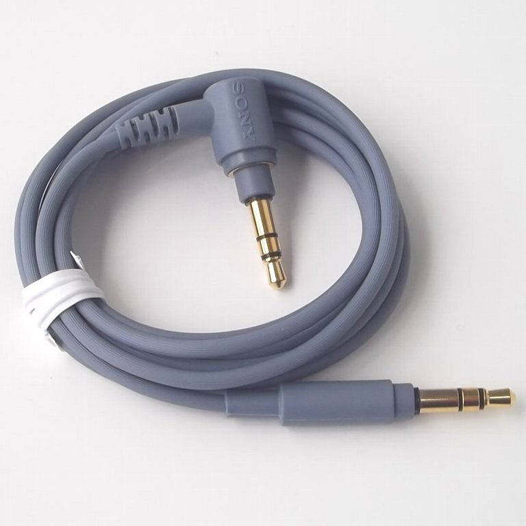 ■SONY WH-H900N MDR-H800 純正付属品 ヘッドホンケーブル オーディオ用接続コード ブルー 美品 新品未使用 定形外郵便 送料140円 (1)