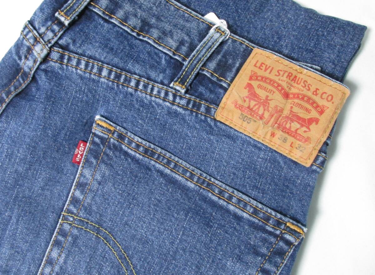 《美品》Levi's　リーバイス　505　デニムパンツ　W38　※ホームクリーニング済み　Q