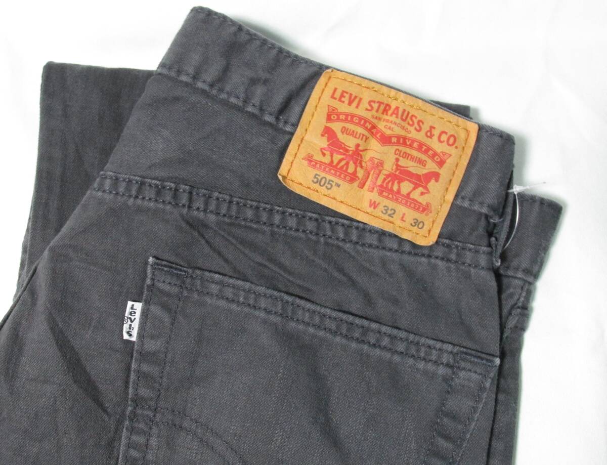 《美品》Levi's　リーバイス　505　ブラックデニムパンツ　W32　※ホームクリーニング済み　H
