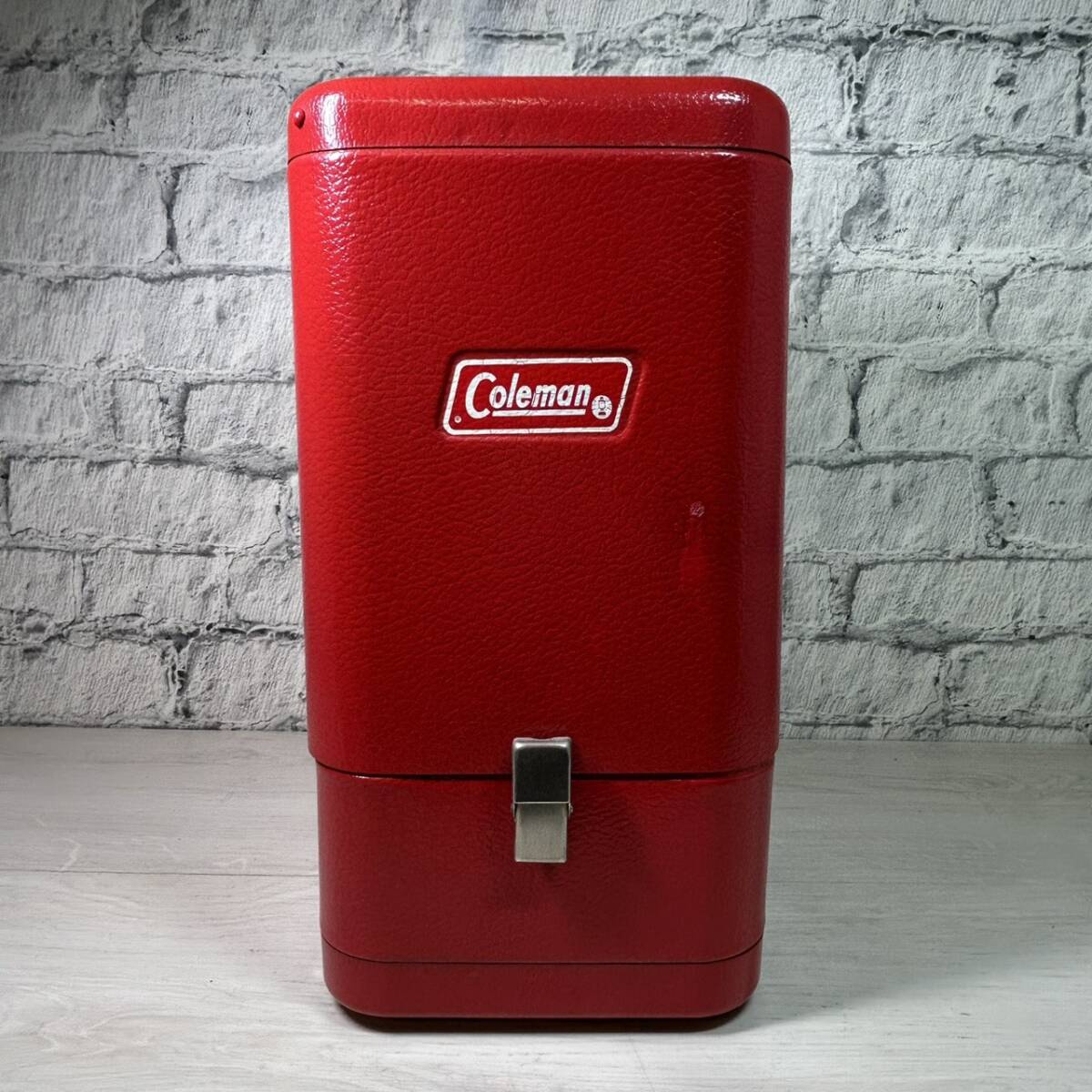 ★【YH-4720】保管美品 Coleman メタルケース コールマン 赤 RED ガルウィング ヴィンテージ METAL CASE 200A ランタンケース vintage