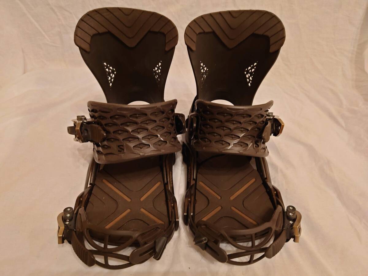サロモン Salomon スノーボード　バインディング ビンディング　defender　ディフェンダー サイズM　ブラウン 