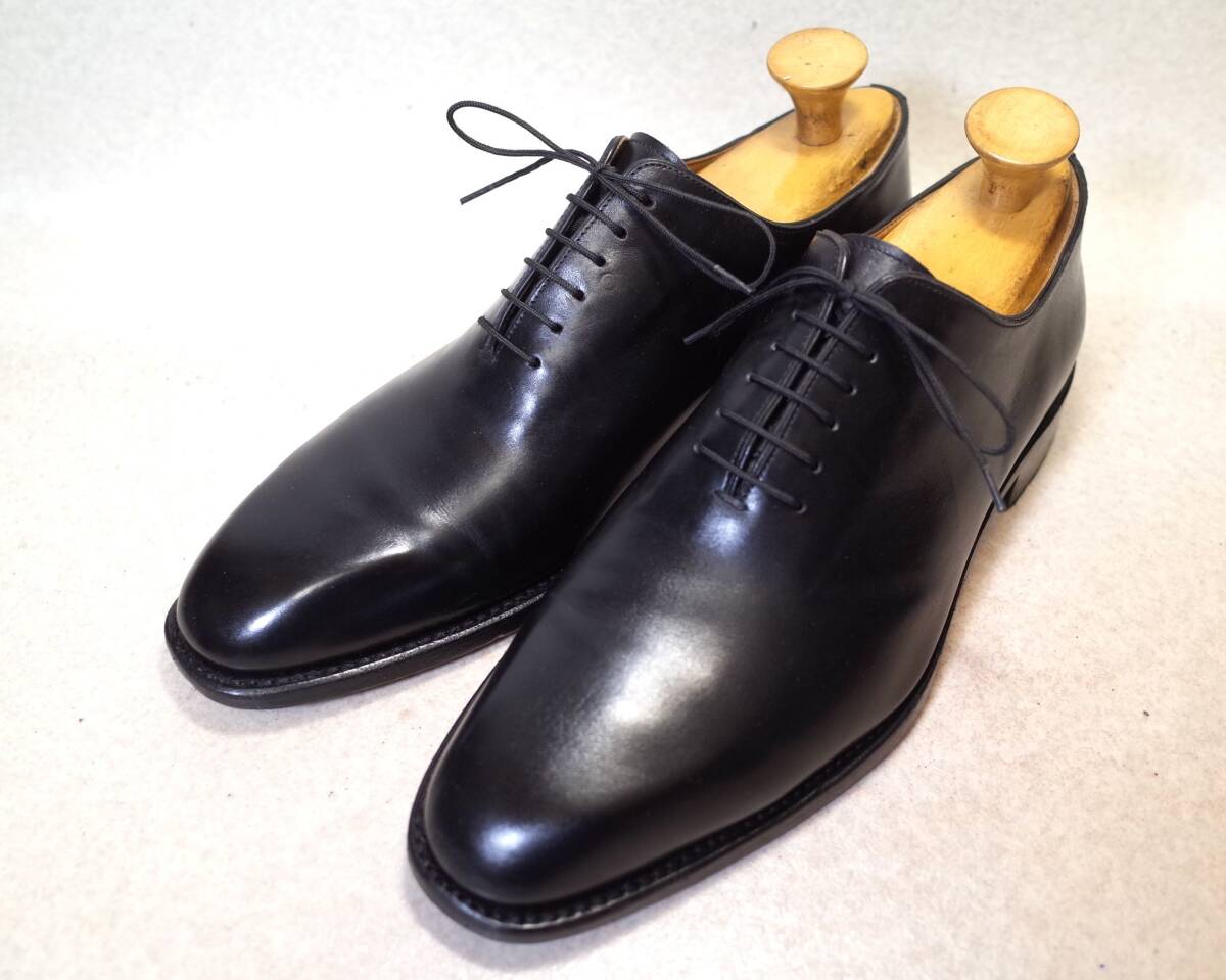 【即決価格落札で送料無料】5674■Bexley/ベクスレー/フランス■プレーントゥ/ホールカット/グッドイヤーウエルト/ハンドクラフト/27.5cm■