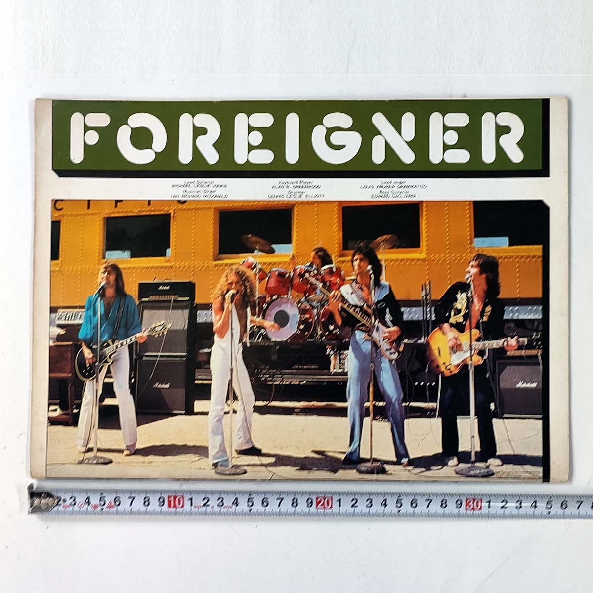 フォリナー 1978年初来日公演 コンサート パンフレット★FOREIGNER 37×26cm 28ページ 5303304000★中古 経年品