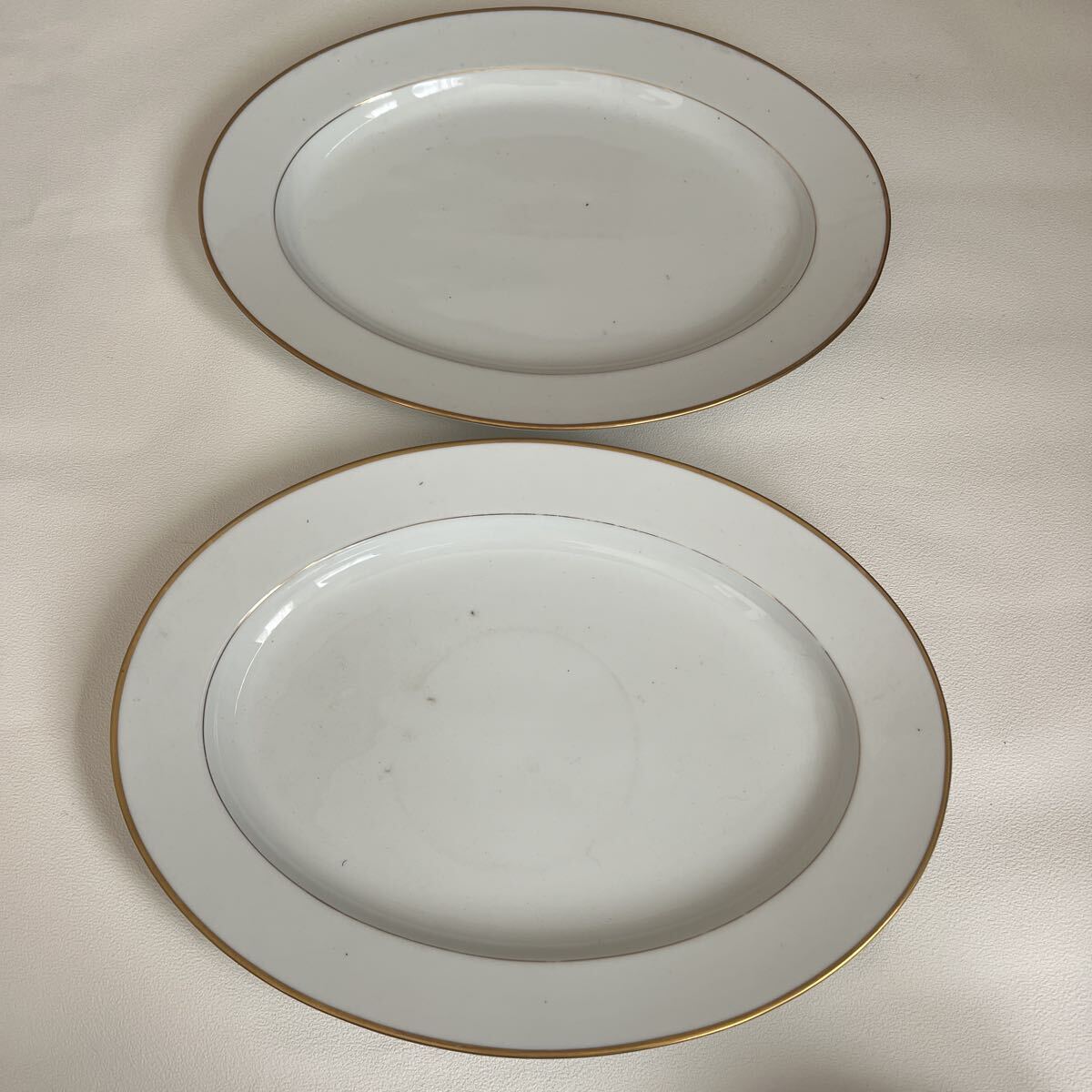 A543-100 ノリタケのギルフォードシリーズ　オーバルプレート ノリタケ Noritake プレート 洋食器 大皿 食器 長期保存 汚れ 剥がれあり