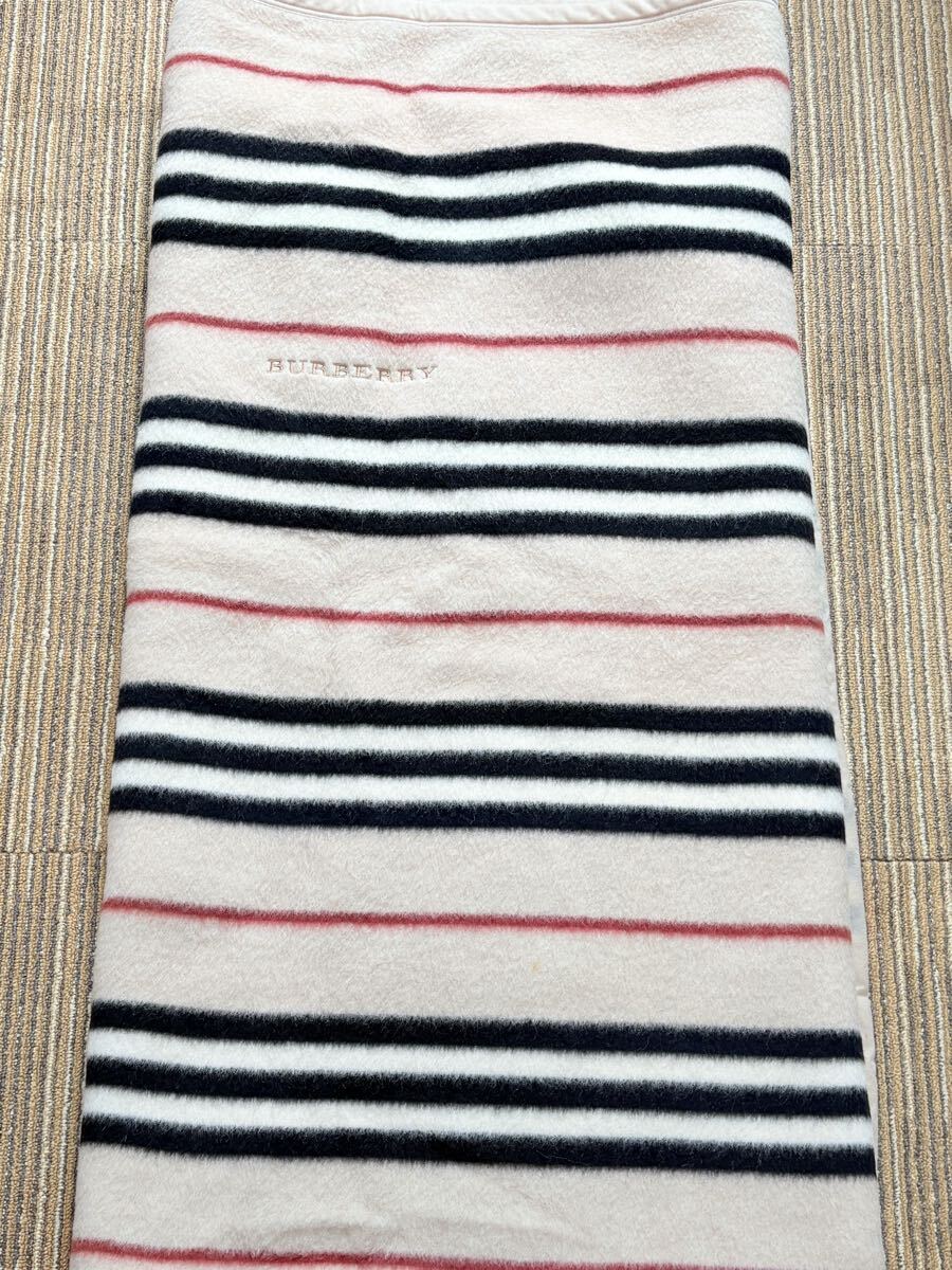 BURBERRY LONDON バーバリーロンドン　ウールブランケット　140x200cm 西川産業　ベージュ　日本製