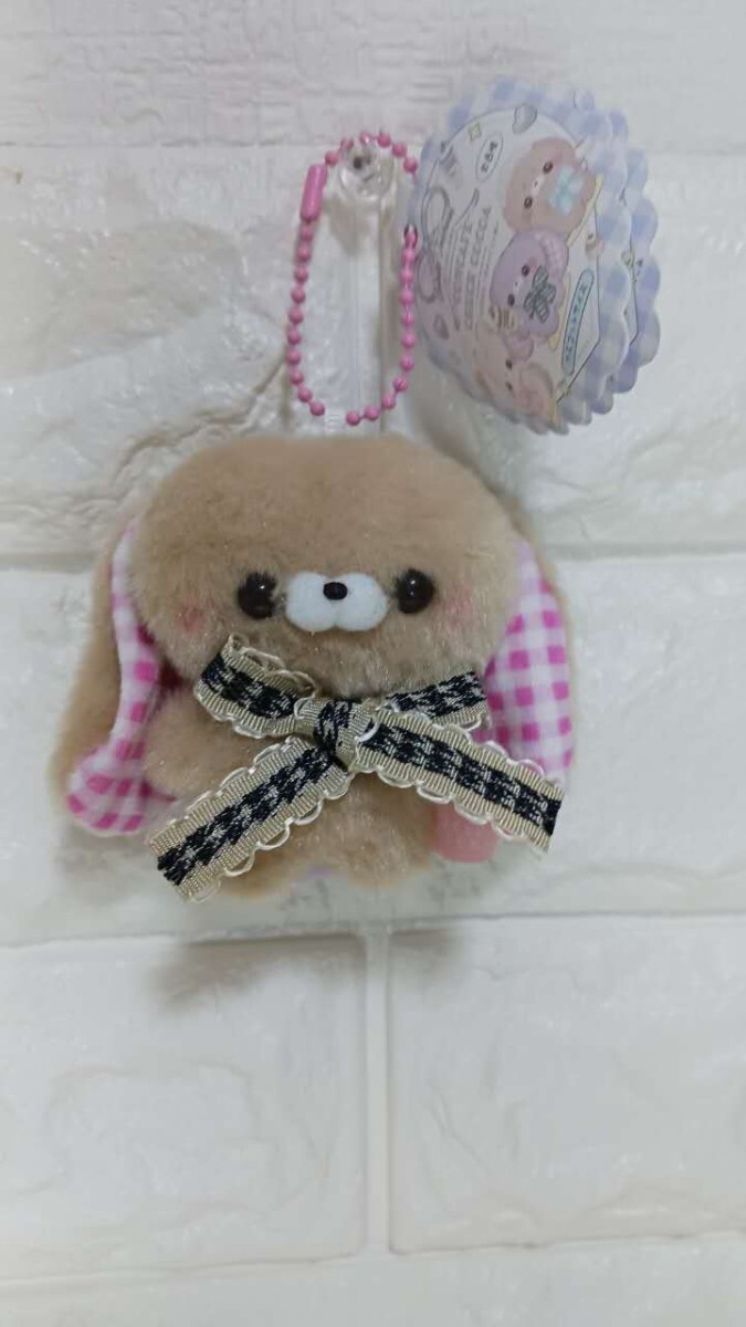 すくっとたっちさん☆ いちごここあ　マスコット ぬいぐるみキーホルダー　新品