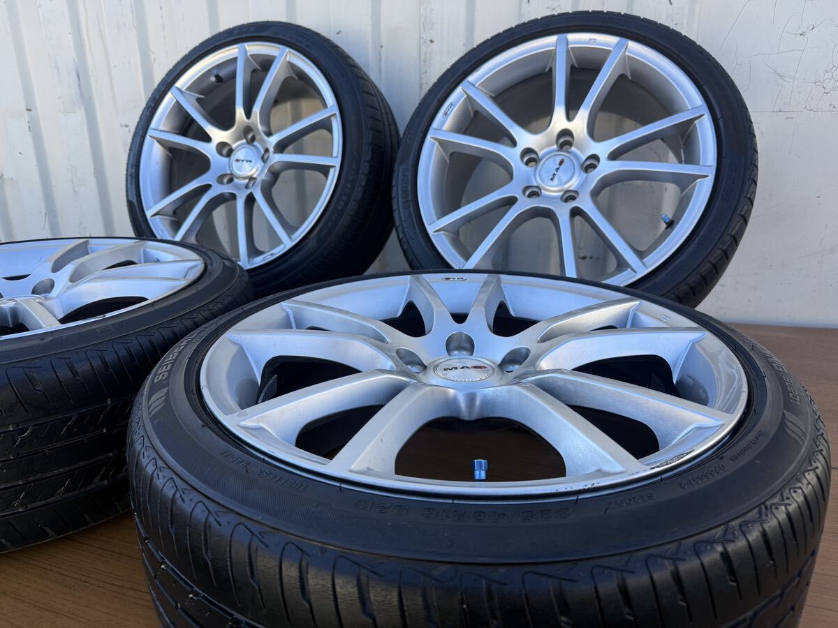 【4本セット】MAC 18インチ 7.5J +50 PCD112 5穴 225/40R18 ゴルフ ヴァリアント 1K