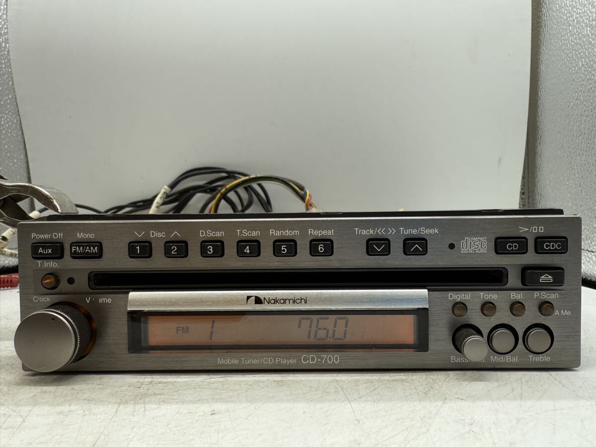 ナカミチ CD-700 カーオーディオ CDプレーヤー FM/AM 動作確認済み 中古 現状品