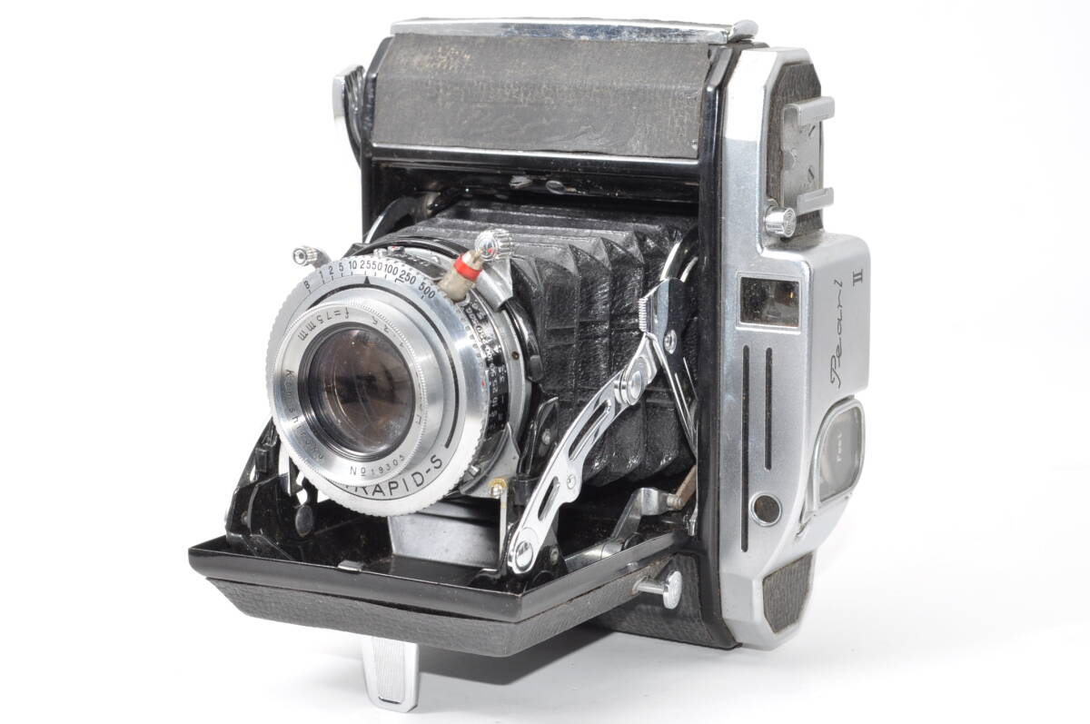 稀少品 小西六 Konishiroku Pearl Ⅱ KONIRAPID-S Hexar 75mm F3.5 ♯A7802