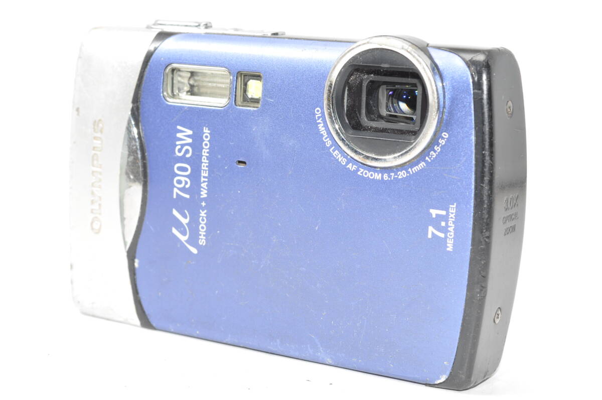 並品・動作品 オリンパス OLYMPUS μ 790 SW ブルー ♯A7694
