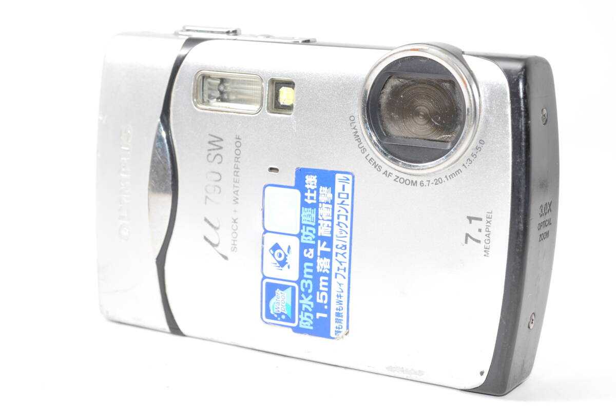 ジャンク扱い・研究用や部品取りに オリンパス OLYMPUS μ 790 SW シルバー ♯A7698