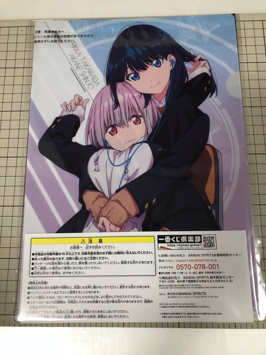 クリアファイル　一番くじ SSSS.GRIDMAN　グリッドマン D賞　2枚セット　マックス　宝田六花　新条アカネ　グッズ