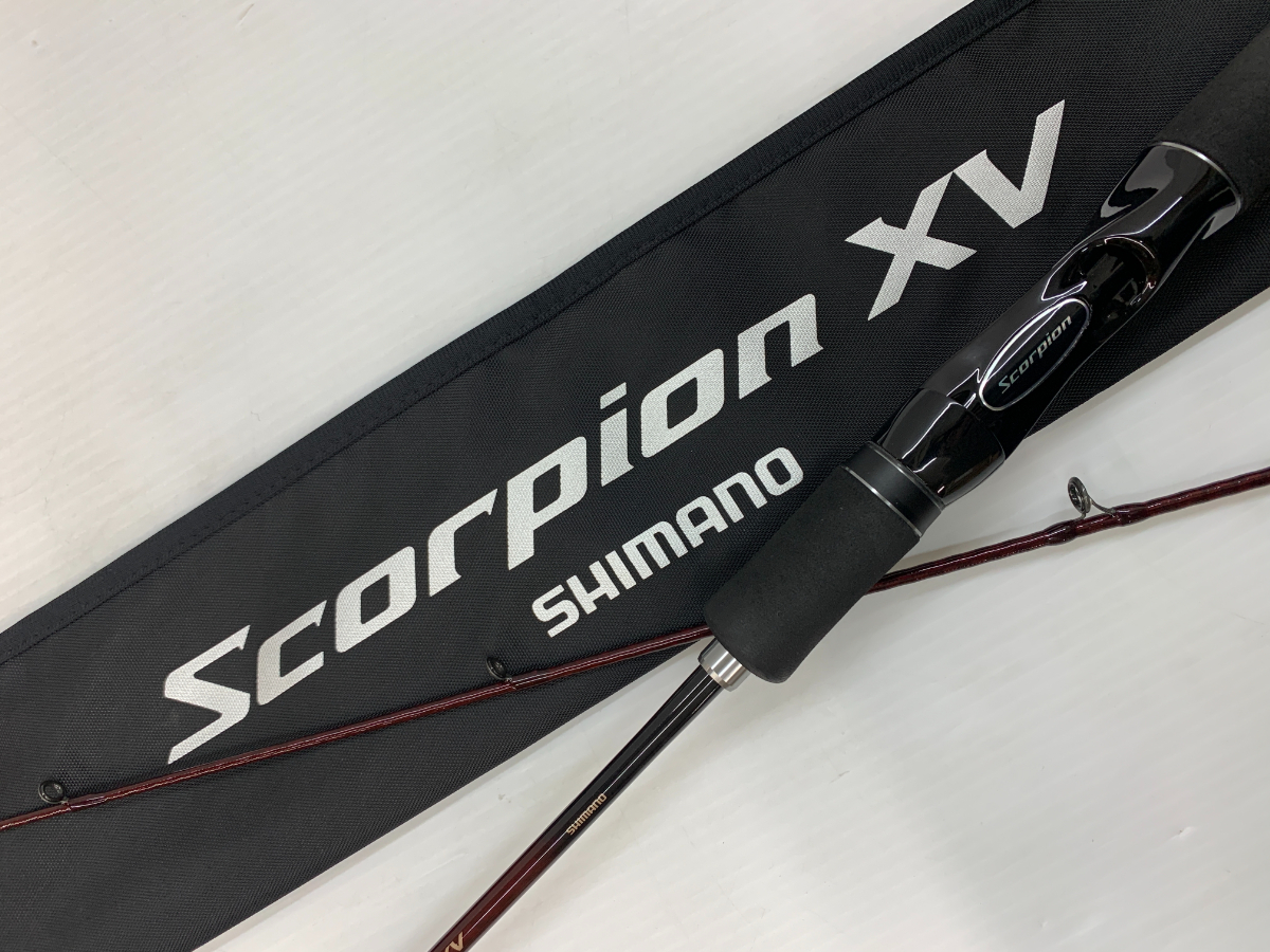 SHIMANO シマノ 2ピースロッド スコーピオン XV 1501FF-2 スピニング バスロッド ソフトケース 付属 ▽070176