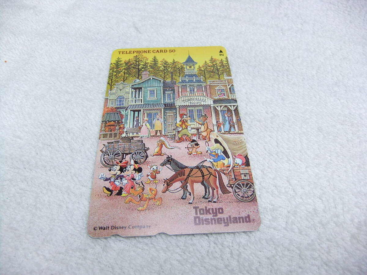 東京ディズニーランド テレホンカード 50度 未使用 度数 送料85円