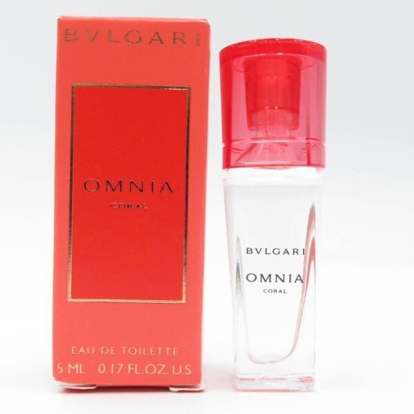 香水◆BVLGARI ブルガリ OMNIA オムニア コーラル オードトワレ 5ml 中古 USED ●AS8088■
