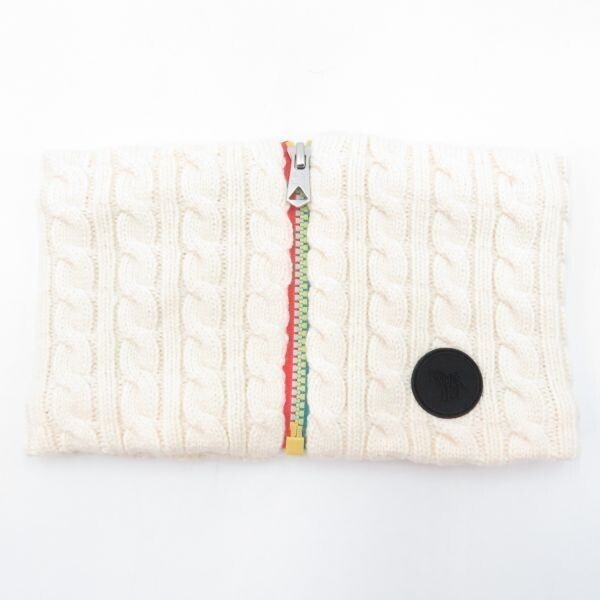 マフラー◆PaulSmith ポールスミス ケーブル編みジップマフラー ジュニア キッズ 2943411 アイボリー フリーサイズ 未使用品 ●AS5920■