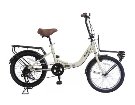 CA0625b 未使用 LOGOS ロゴス 20インチ 折り畳み自転車 LG-20FD ベージュ 店頭引取歓迎 大阪府茨木市