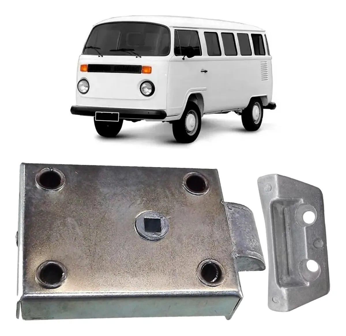 リア フード カーゴ ロック ハッチ デッキリッド ストッパー ガイド ラッチ ドアロック機構 VW T2 バス コンビ 空冷ＶＷ 1955-1979年式