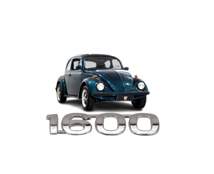 空冷VW 1600 メッキ エンブレム ビートル バス書き VW T1 T2 空冷 Volkswagen フォルクスワーゲン 1.6 cc フード クラシックカー VW空冷