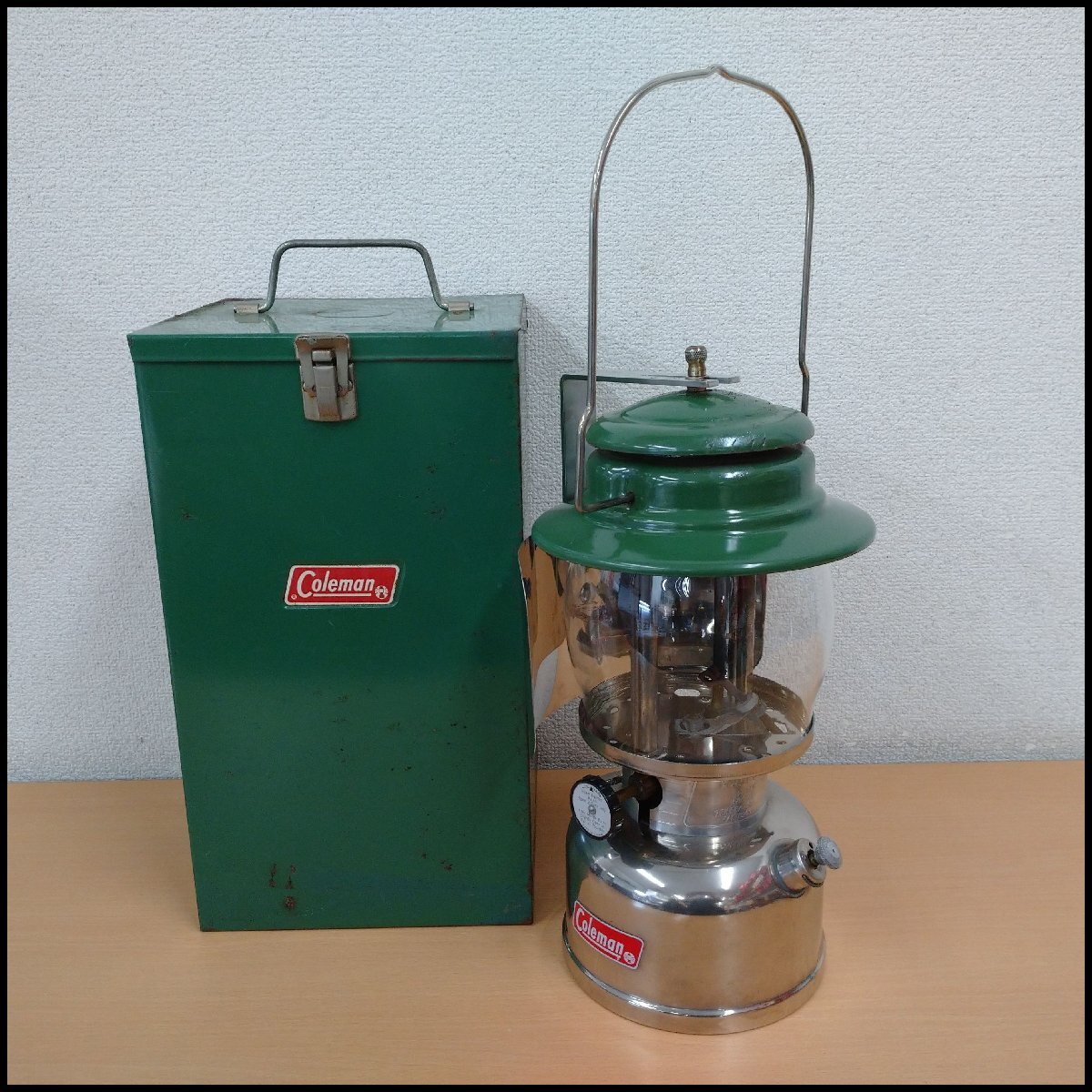 Coleman コールマン MODEL 635 82年1月 カナダ製 ホワイトガソリンランタン 収納ケース付き ワンマントルモデル 着火未確認