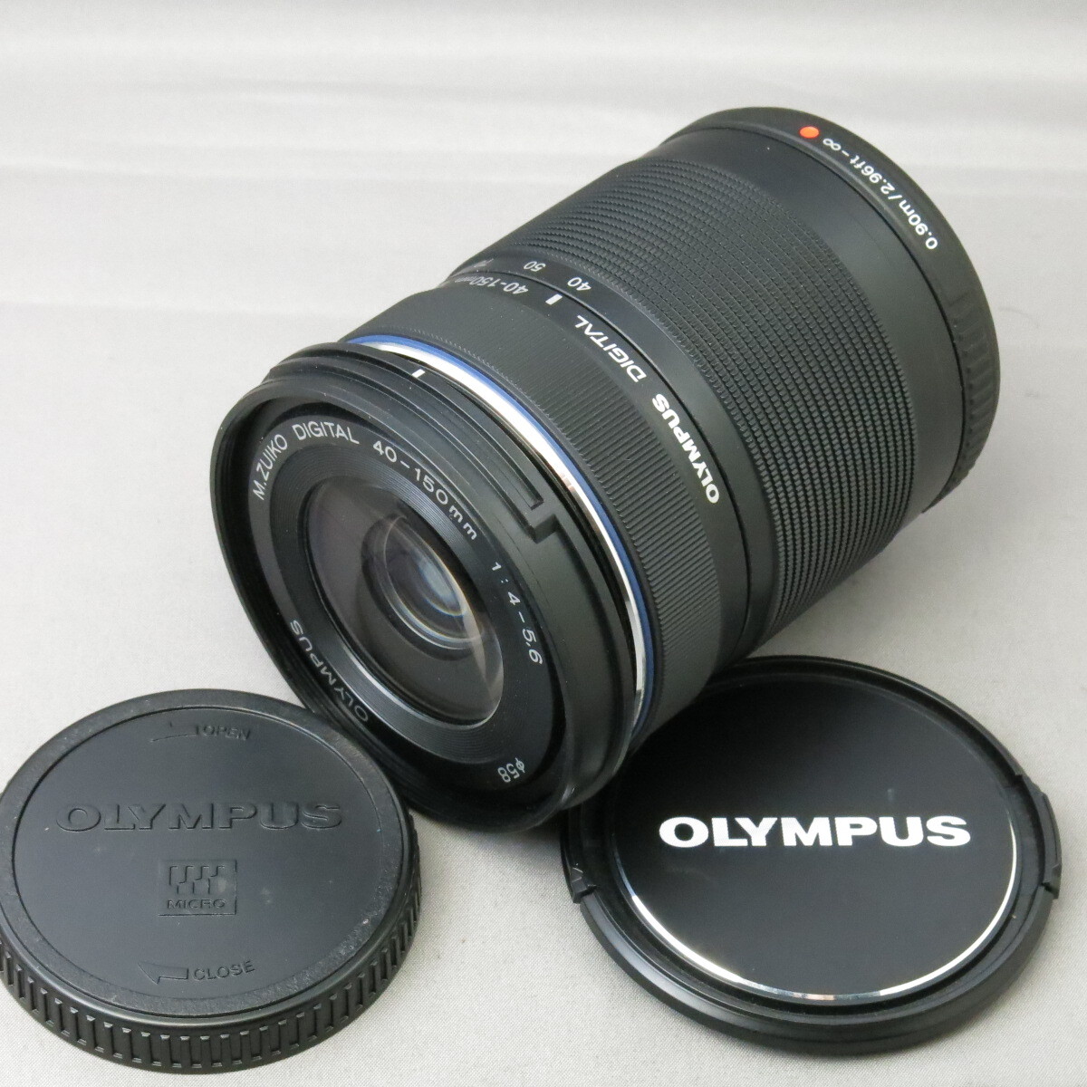【美品】OLYMPUSオリンパス　M.ZUIKO DIGITAL40-150mmF4-5.6Rブラック　マイクロフォーサーズ用★NO.9091