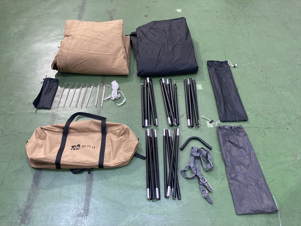 下松)WAQ ワック ワンポールテント ソロテント Alpha T/C アルファ ティピテント 二又ポール付き タン ◆★J260109R09A PA09A