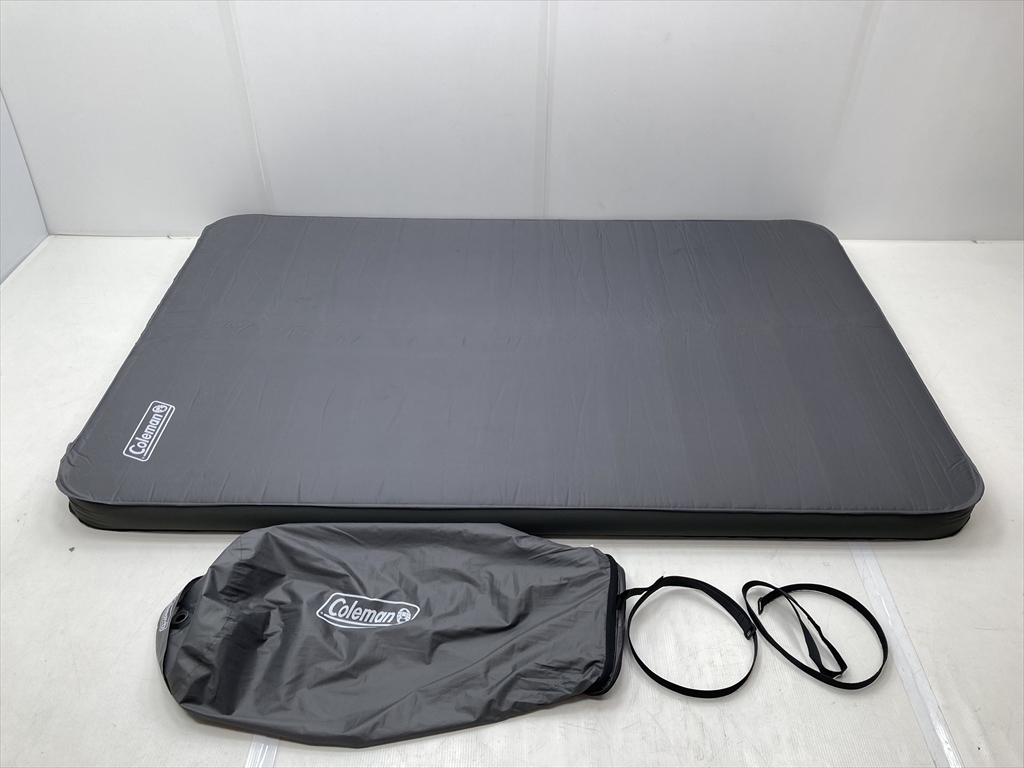 下松)Coleman コールマン エアーマット キャンパーインフレーターマット ハイピーク ダブル エア漏れ有 ◆★J260114R01B PA14A